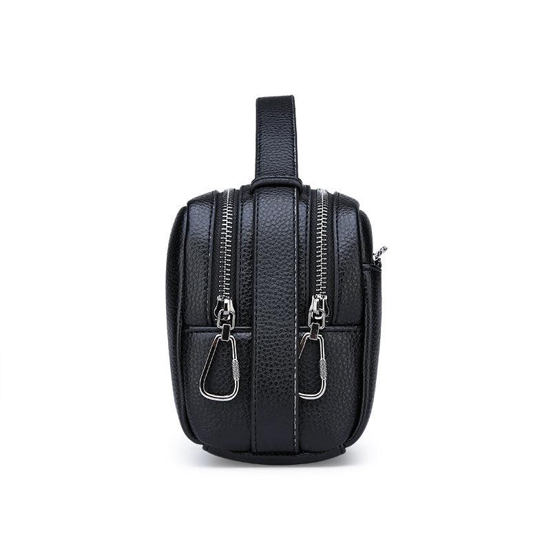 Men's Large Capacity Double Zipper Handbag Gift