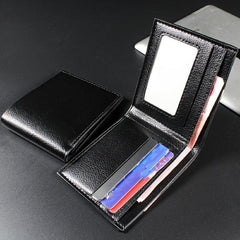 Stylish Lychee Pattern Men's Wallet