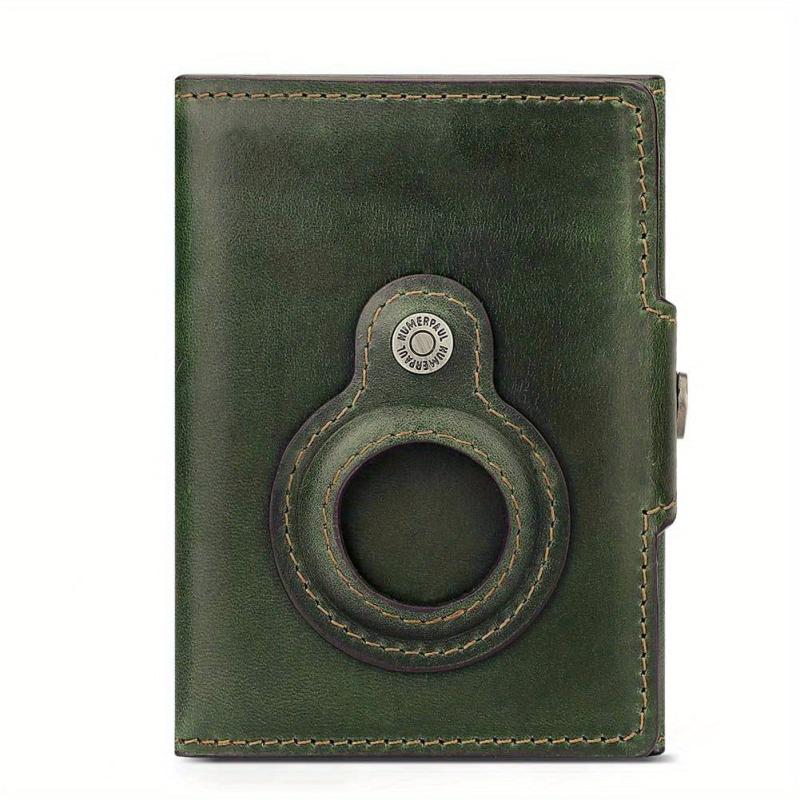 HUMERPAUL Leather RFID Blocking Card Holder Coin Purse