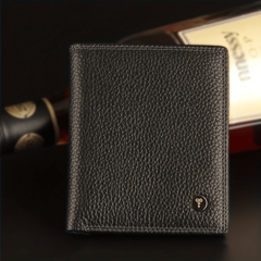 Men's Leather Short Wallet Large Capacity Card Cash Holder Great Gift