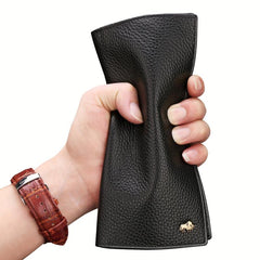 Slim Leather Credit Card Wallet With Zip Coin Pocket