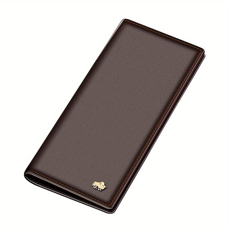Slim Leather Credit Card Wallet With Zip Coin Pocket