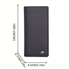 Slim Leather Credit Card Wallet With Zip Coin Pocket