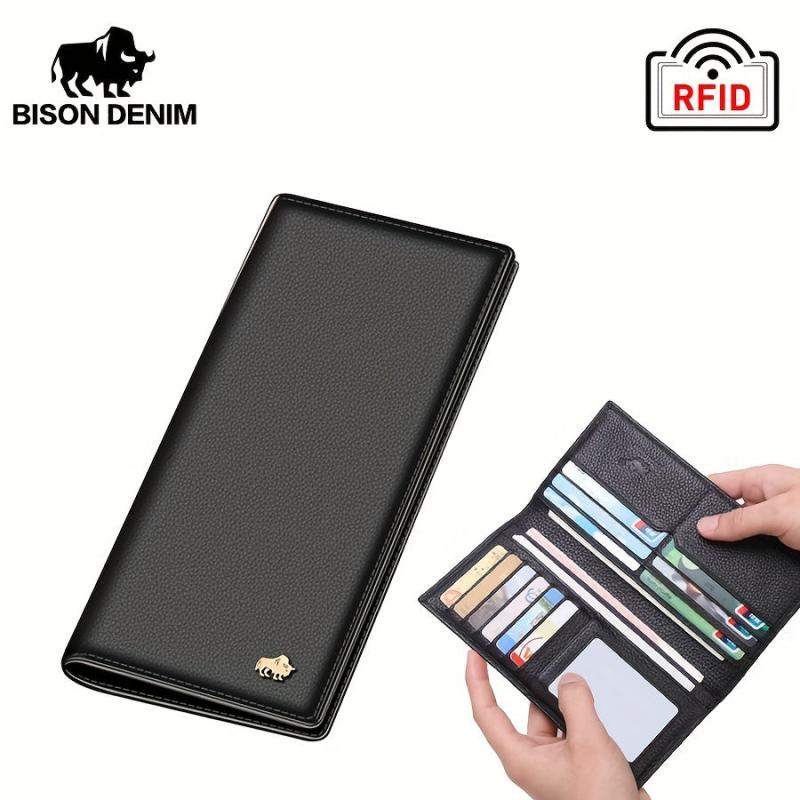 Slim Leather Credit Card Wallet With Zip Coin Pocket