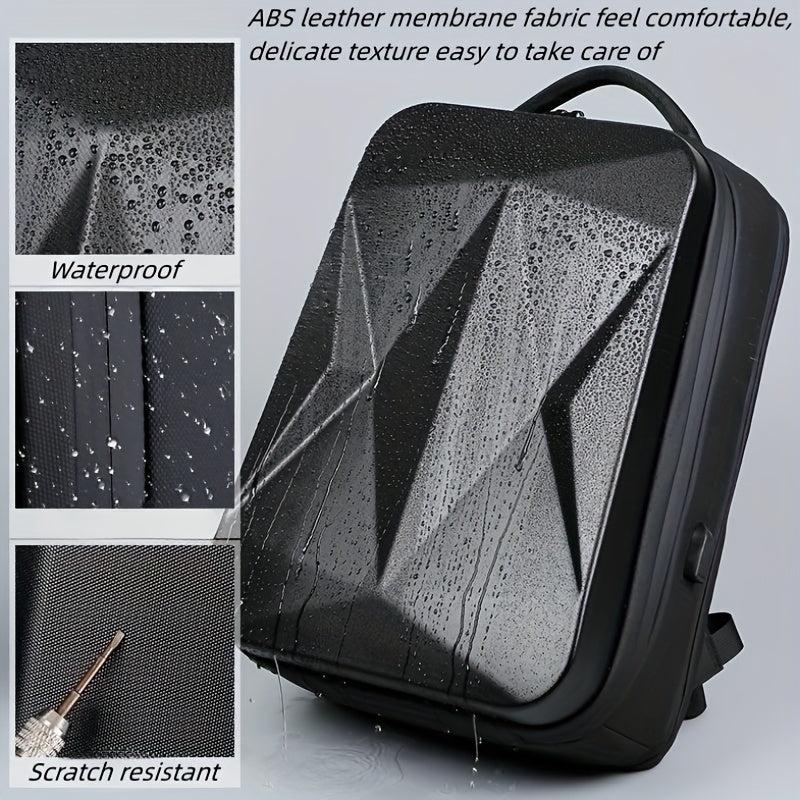 Large Capacity Hard Surface Business Backpack with USB Charging