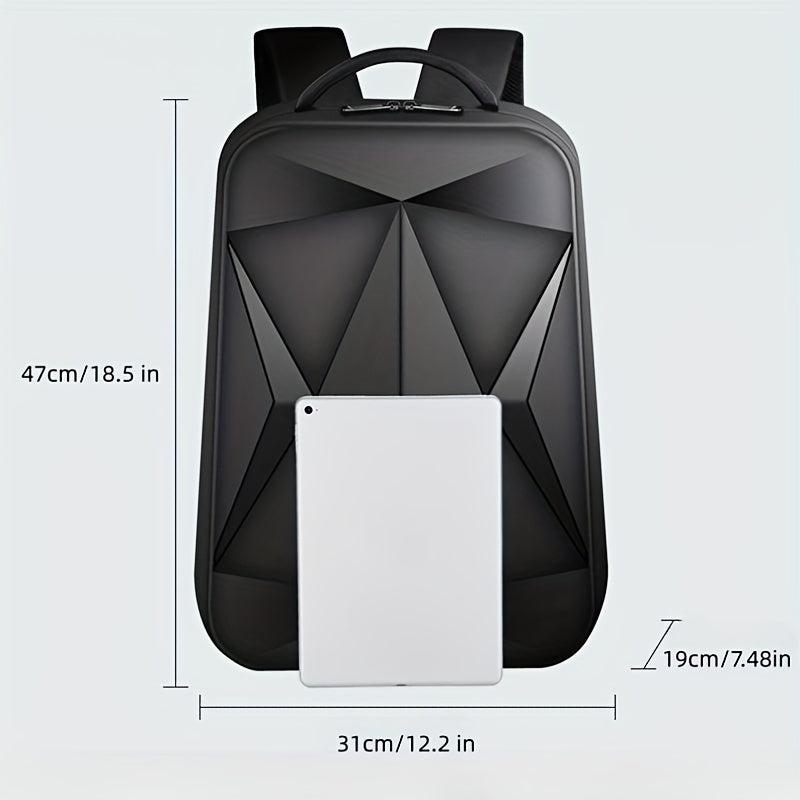 Large Capacity Hard Surface Business Backpack with USB Charging