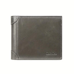Men's Vintage PU Leather Short Wallet Card Slots Coin Purse