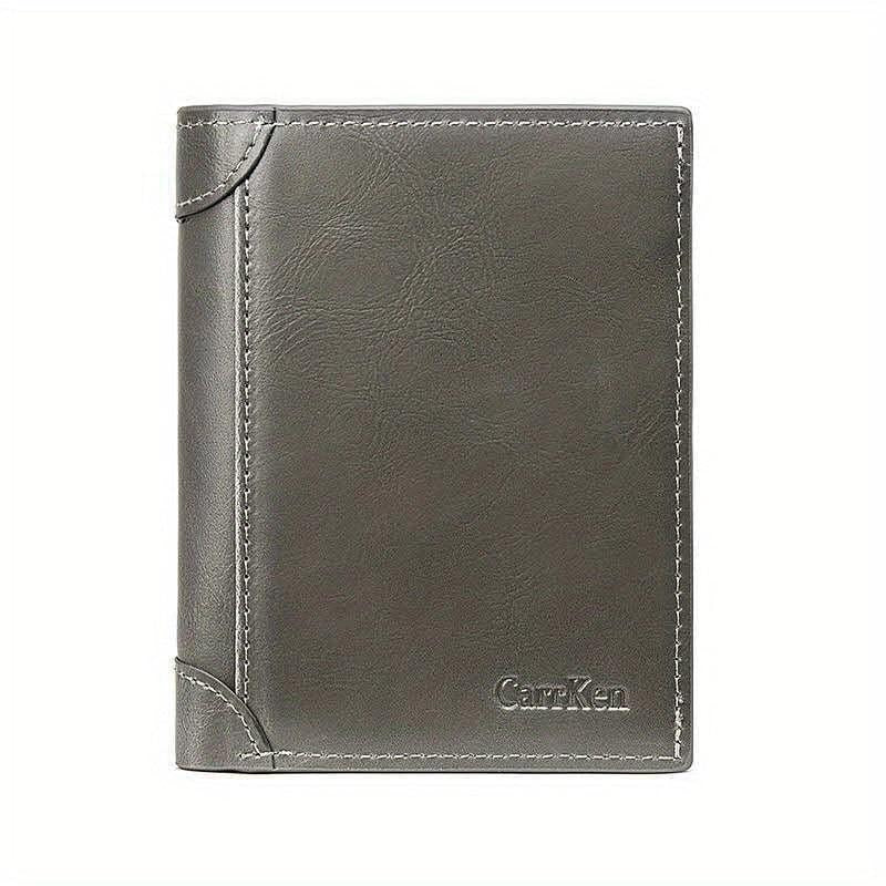 Men's Vintage PU Leather Short Wallet Card Slots Coin Purse