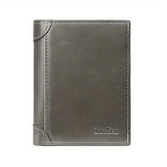 Men's Vintage PU Leather Short Wallet Card Slots Coin Purse