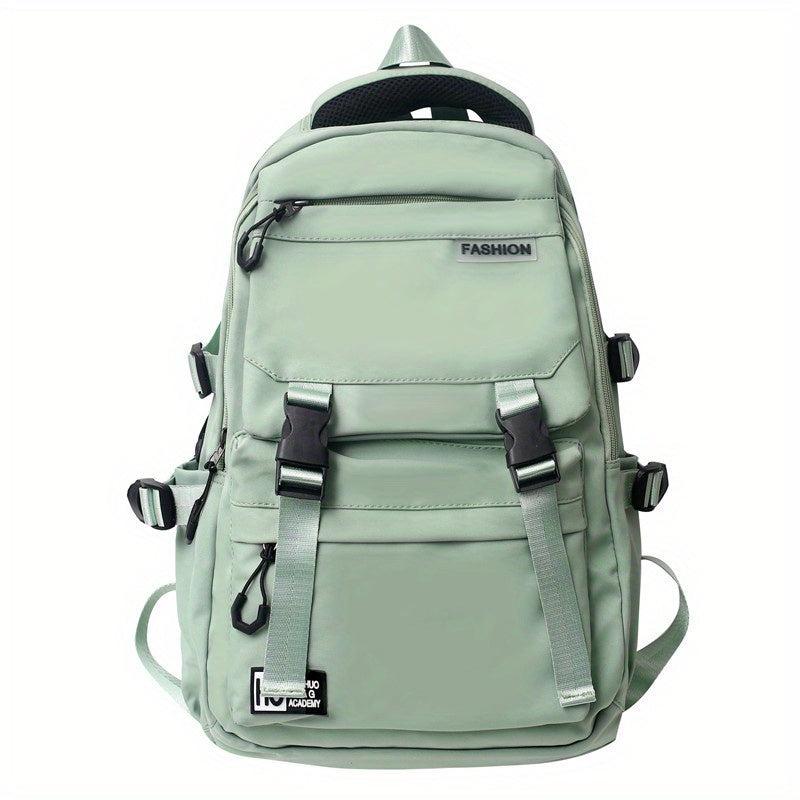 Adjustable Nylon Student Backpack with Large Capacity