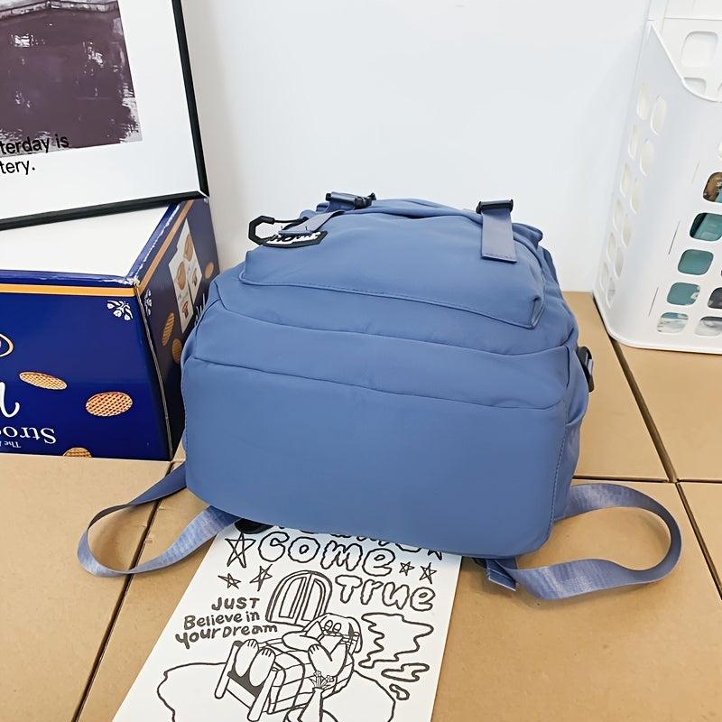 Adjustable Nylon Student Backpack with Large Capacity