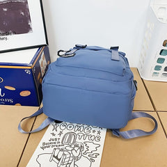 Adjustable Nylon Student Backpack with Large Capacity