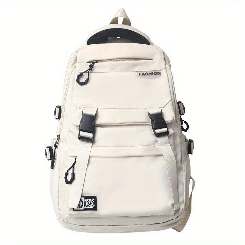 Adjustable Nylon Student Backpack with Large Capacity