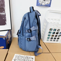 Adjustable Nylon Student Backpack with Large Capacity