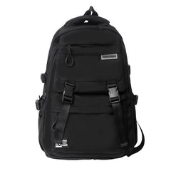 Adjustable Nylon Student Backpack with Large Capacity