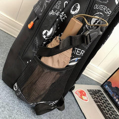Graffiti Spaceman School Bag Large Capacity Backpack