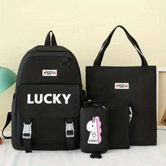 LUCKY Unicorn Pattern Backpack Multifunctional Backpack