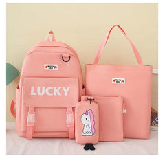 LUCKY Unicorn Pattern Backpack Multifunctional Backpack