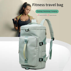 Large Travel Bag, Shoe Compartment, Wet/Dry Storage, Waterproof, Multifunctional