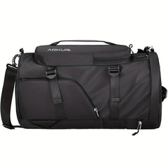 Men's Waterproof Backpack Gym Duffel Bag with Shoe Compartment & Wet Pocket