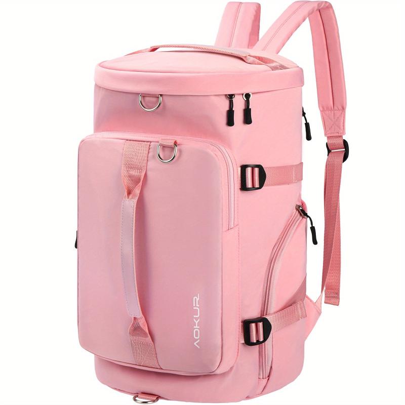 Men's Waterproof Backpack Gym Duffel Bag with Shoe Compartment & Wet Pocket