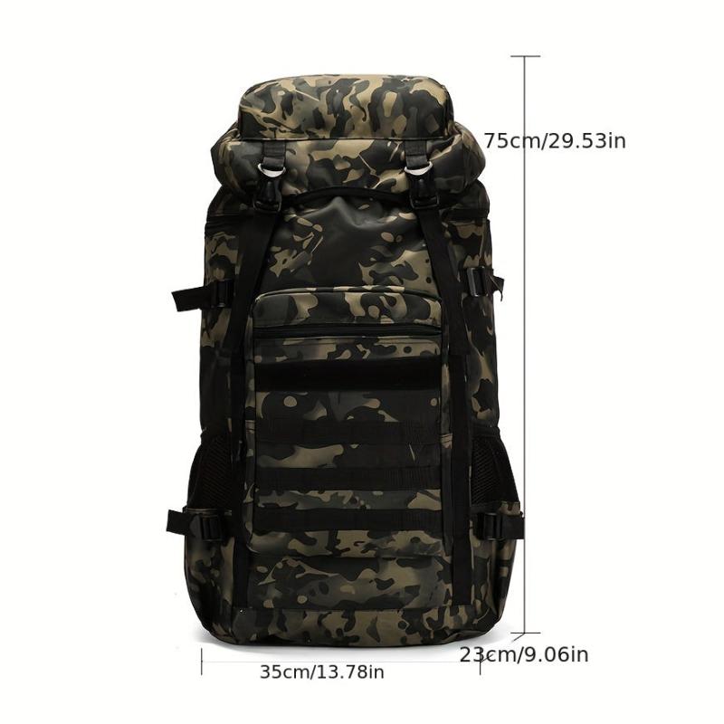 75L Camouflage Travel Backpack Waterproof Tactical Bag