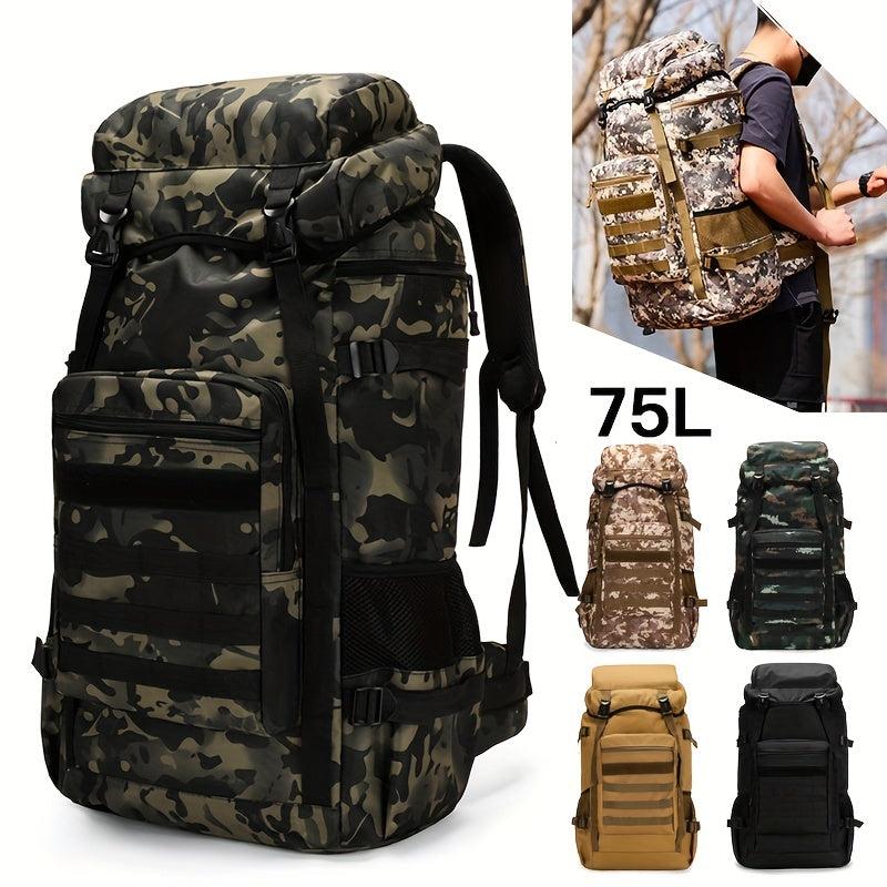 75L Camouflage Travel Backpack Waterproof Tactical Bag