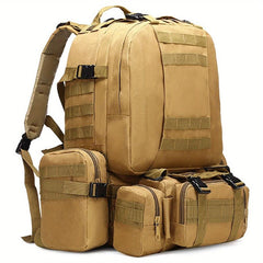 4 In 1 Outdoor Military Backpack - Waterproof Hiking Shoulder Bag