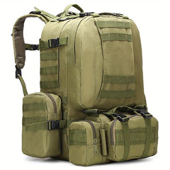 4 In 1 Outdoor Military Backpack - Waterproof Hiking Shoulder Bag