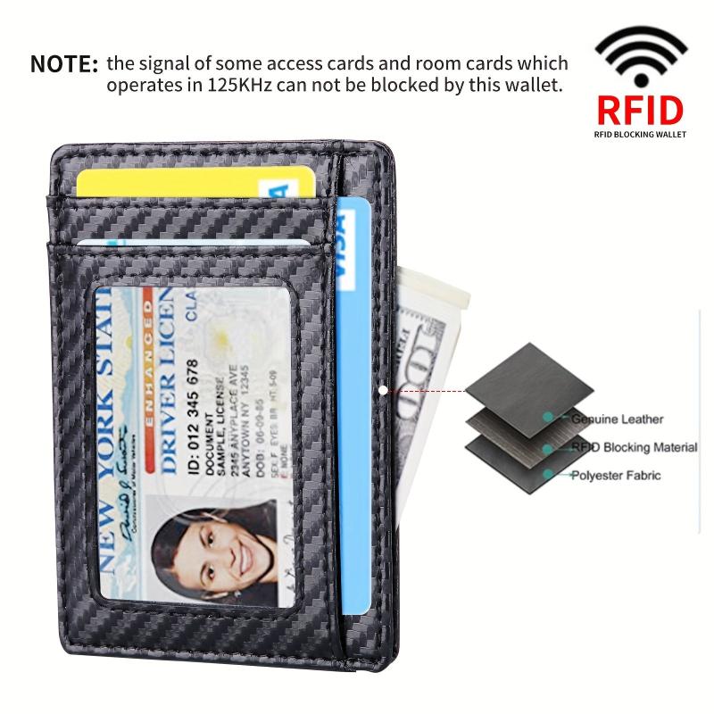 Men's Card Bag Blocking PU Leather Wallet Credit ID Card Holder Purse