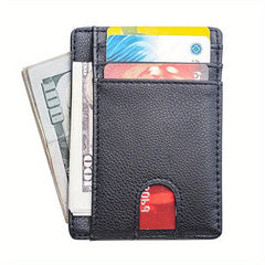Men's Card Bag Blocking PU Leather Wallet Credit ID Card Holder Purse