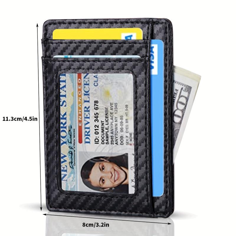 Men's Card Bag Blocking PU Leather Wallet Credit ID Card Holder Purse