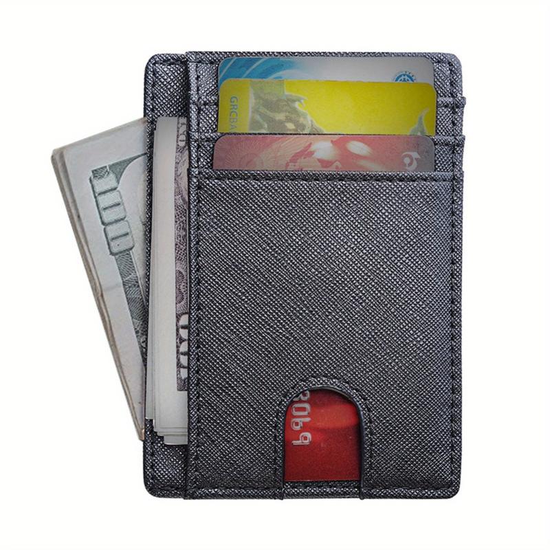 Men's Card Bag Blocking PU Leather Wallet Credit ID Card Holder Purse