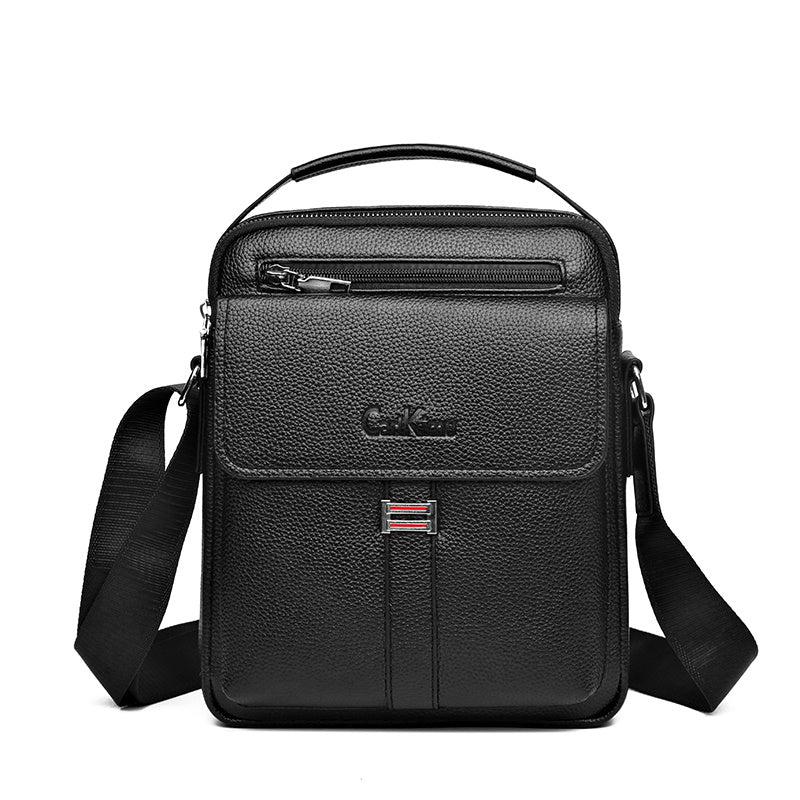 Men's Brown PU Leather Shoulder Messenger Bag