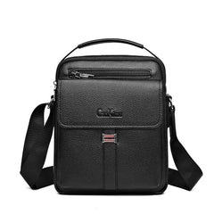 Men's Brown PU Leather Shoulder Messenger Bag