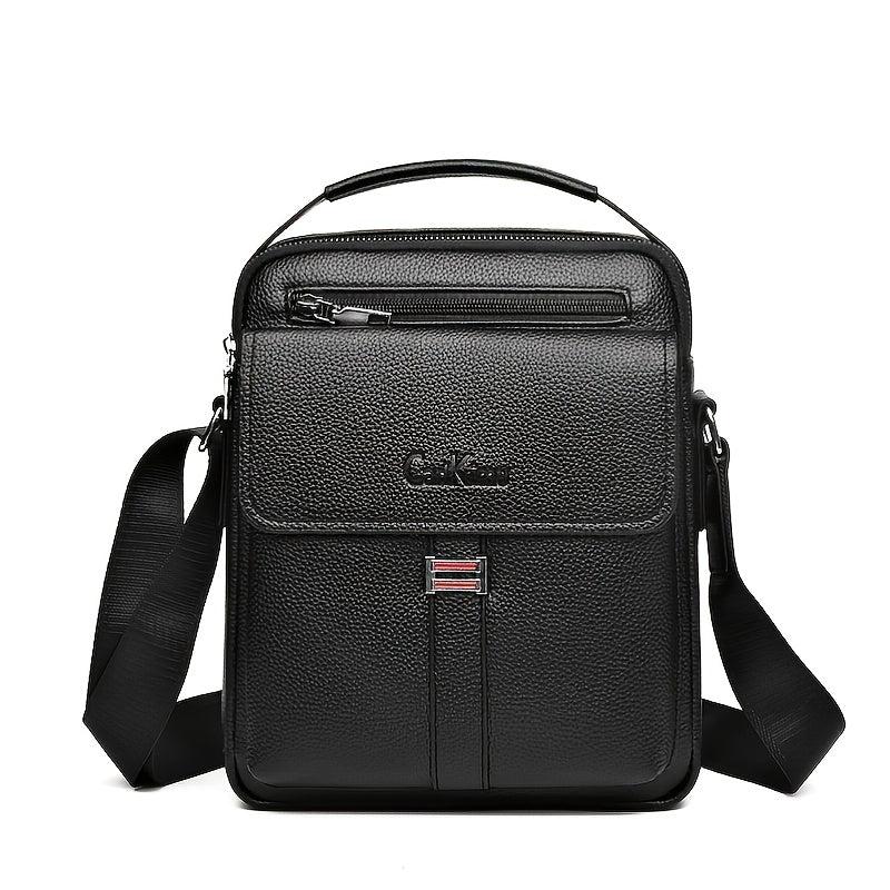 Men's Brown PU Leather Shoulder Messenger Bag