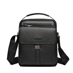Men's Brown PU Leather Shoulder Messenger Bag