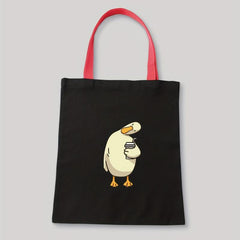 Duck Pattern Canvas Shoulder Bag