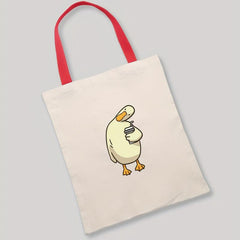 Duck Pattern Canvas Shoulder Bag
