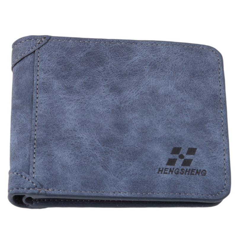 Men's Short Nubuck Card Wallet