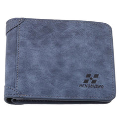Men's Short Nubuck Card Wallet