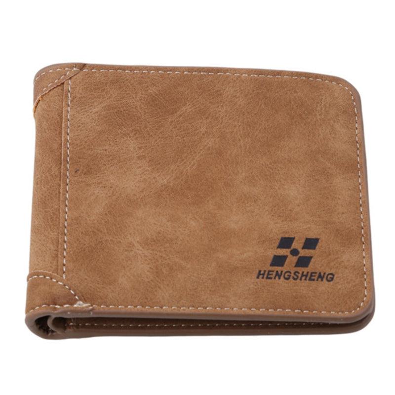Men's Short Nubuck Card Wallet