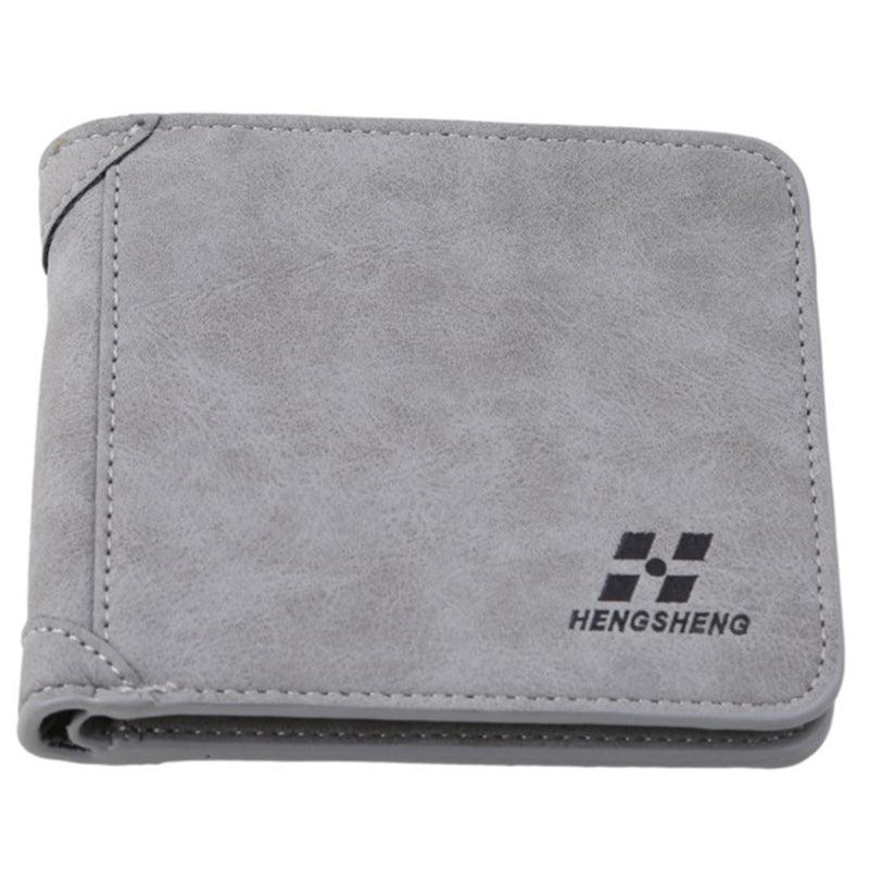 Men's Short Nubuck Card Wallet