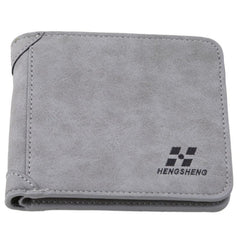 Men's Short Nubuck Card Wallet