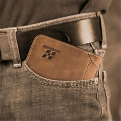 Men's Short Nubuck Card Wallet