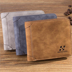 Men's Short Nubuck Card Wallet