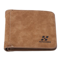 Men's Short Nubuck Card Wallet