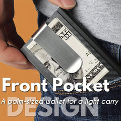 Men's RFID Blocking Card Holder Carbon Fiber Pop Up