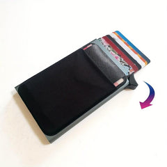 Men's RFID Aluminum Pop Up Card Holder