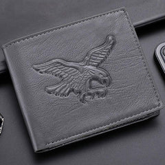 Eagle Pattern Embossed 3D Men's Wallet Credit Card Holder